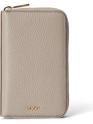 Ecco Wallet Zipped Pebbled Leather