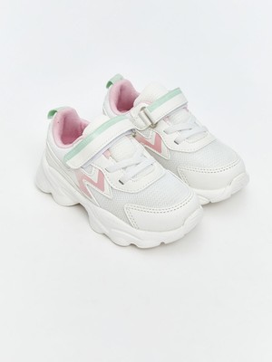 Lc Waikiki Yeni Sezon Bağcık ve Cırt Cırtlı Kız Bebek Spor Ayakkabı