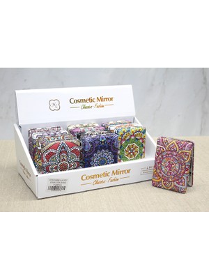 Kaia Taşlı El Aynası Dikdörtgen Kalın Model 1