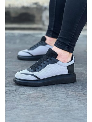 Gri Siyah Triko Erkek Casual Ayakkabı
