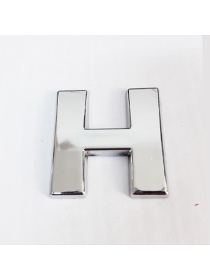 Kaia Cemax H Harfi  3,75 cm Krom Yapışkanlı