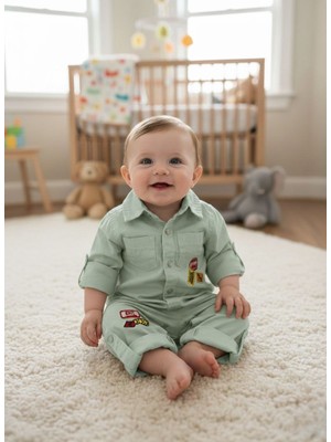 Kot Kumaş Kız Erkek Bebek Tulum 12304