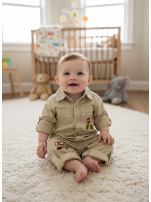 Kot Kumaş Kız Erkek Bebek Tulum 12304