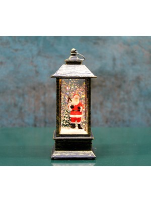 Kaia Noel Babalı Işıklı Kar Küresi