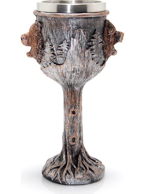 Kaia Ayı Tasarımlı Paslanmaz Çelik Kadeh Bardak