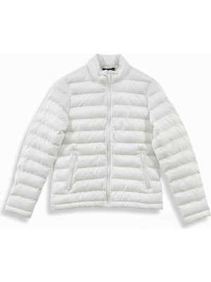 Hummel 940277-9003 Kadın Mont Magic Zip Coat XL Kesim Kalıbı Beyaz Renk