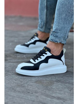 Beyaz Siyah Erkek Casual Ayakkabı