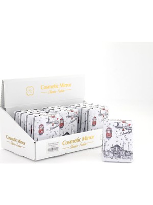 Kaia Taşlı Istanbul Tasarımı El Aynası Kalın Model 10