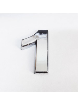 Kaia Cemax 1 Rakamı 3,75 cm Krom Yapışkanlı