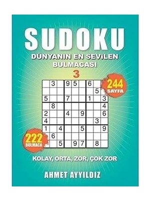 Olimpos Yayınları Sudoku - Dünyanın En Sevilen Bulmacası 3 + Alerji Için Çözüm: Neden Hasta Oluruz? Nasıl Iyileşiriz? + 27 Kitap