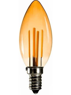 Ledx BR-AL05 400 Lümen 5W Amber E14 Rustik Ampul
