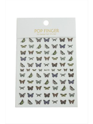 Bijuteri Net Kelebek Tattoo Dövme Sticker