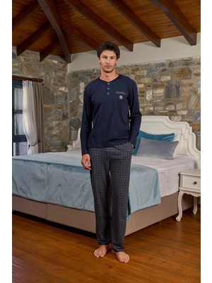 Cossy By Aqua Erkek Lacivert Pijama Takımı 26409