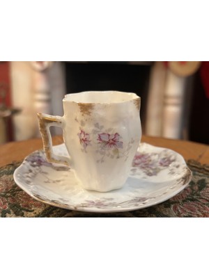 TT 1900 Başları Limoges Türk Kahvesi Fincanı