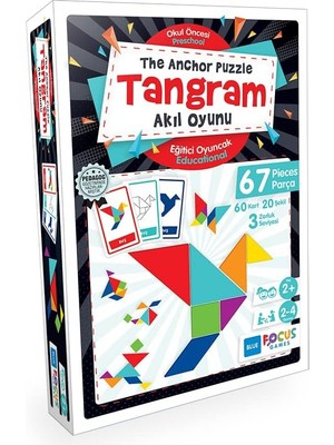 Blue Focus Tangram 67 Parça + Sudoku - Dünyanın En Sevilen Bulmacası 6: Kolay, Orta, Zor, Çok Zor