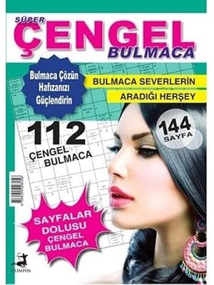 Olimpos Yayınları Süper Çengel Bulmaca + Sudoku - Dünyanın En Sevilen Bulmacası 8: Kolay Orta Zor Çok Zor + 23 Kitap