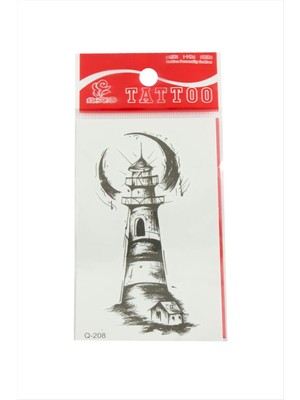 Bijuteri Net Deniz Feneri Tattoo Dövme Sticker