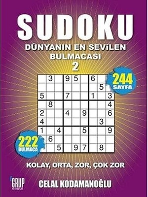 Grup Yayıncılık Sudoku 2: Dünyanın En Sevilen Bulmacası (Kapak Resmi Değişebilir) + Circle Toys 10’lu Geometrik Yumurta + 27 Kitap