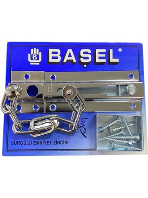 Kaia Başel Sürgülü Kapı Emniyet Zinciri Krom
