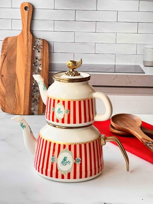 Rossev Bellisima Emaye Çaydanlık