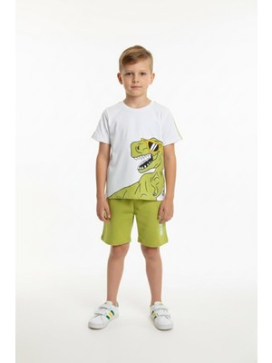 New Kids Dinozor Baskı Erkek Çocuk Takım