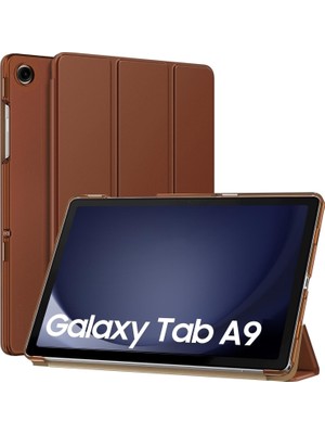 M.TK Moveteck Samsung Galaxy Tab A9 8.7 Inç Tablet Kılıfı Akıllı Smart Katlanabilir Renkli Kapak SM-X110 (Uyumlu)