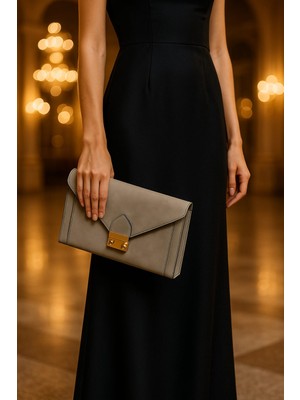 Clutch Mıknatıslı Abiye El Çantası