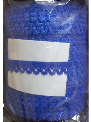 Mertay Çamaşır Lastiği Dantelli 1 cm 1 Metre Saks