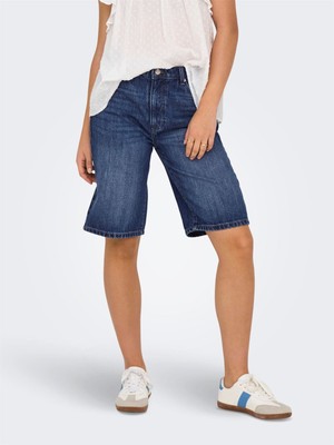 Only Onlsonny Hw Wıde Dnm Shorts Noos Kadın Mavi Şort - 15256709