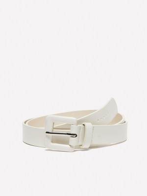 Sisley Aynı Renk Kaplamalı Tokalı Eko-Deri Kemer Kadın Mavi Kemer - 325P6QBXWL030