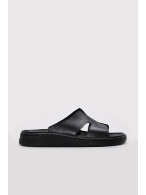 Fast Step Hakiki Deri  Kadın Kısa Topuklu Terlik 160ZAHR0250