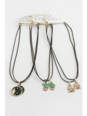 Zero Ozlstor Karışık Arkadaşlık Kolyeleri Çift Kolye-Renkli