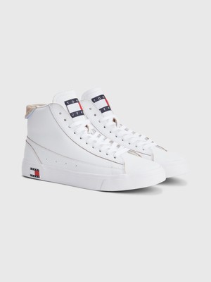 Tommy Hilfiger Tommy Jeans Mid Varsity Deri Spor Ayakkabı