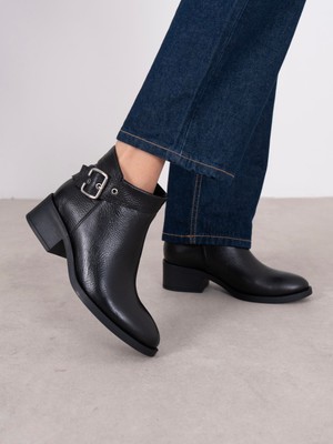 Ece'nin Butiği Nysa Siyah Hakiki Deri Kadın Bot
