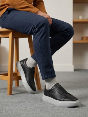 Erkek Hakiki Deri Slip-On Günlük Ayakkabı