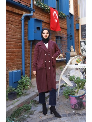 Nisum Moda Düğmeli Iki Iplik Triko Hırka