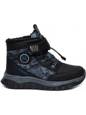 Ndrops YSEYL015 Outdoor Çocuk Bot Siyah - Lacivert