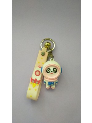 Anahtarlık Pembe Astronot Uzay Çanta Cüzdan Süsü Aksesuar 18181