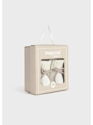 Mayoral Yenidoğan Bebek Örgü Patik Krem