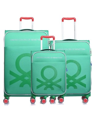 Benetton 14BNT2200-SET-Y-YEŞIL Unisex 3 Lü Set Bavul