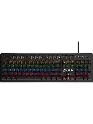 MSI FORGE GK300 Red Switch RGB Mekanik Gaming Klavye