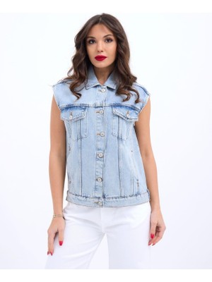 Mericline 6822 Kot Yelek-Açık Mavi