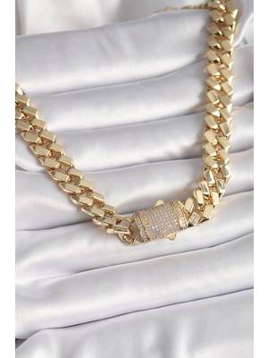 Marsilyan Pirinç Gold Renk Vıp Exclusive Seri Gurmet Model Kadın Kolye