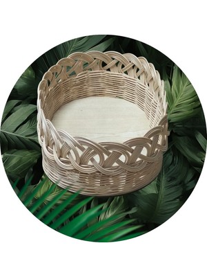 Fabrikam06 El Yapımı Doğal Rattan Sepet Ekmek Sepeti Meyve Sepeti RATTAN0001