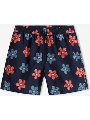 Vans Prımary Prınt Elastıc Boardshort Erkek Koyu Mavi Deniz Şortu - VN0008KU