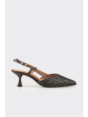 Elle Kahve Deri Kadın Günlük Ayakkabı