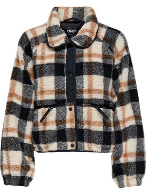 Only Onlcalısta Lıfe Check Teddy Jacket Otw Kadın Gri Dış Giyim - 15353727