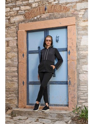 Cossy By Aqua Kadın Siyah Eşofman Takımı 26135