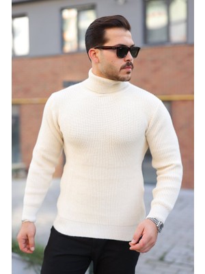 Moderie Butik Erkek Boğazlı Örme Kazak