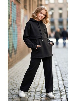 Asortix Kız Çocuk 2 Iplik Kompakt Penye Tunik Alt&üst TAKIM-AÜT-0039